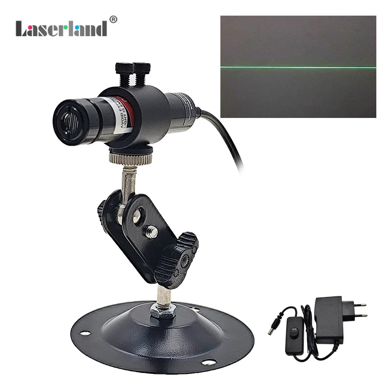 520nm 30mW Green Laser Line Module Diode for Alignment Sawmill Wood Fabric Cutting Cutter 16mm
