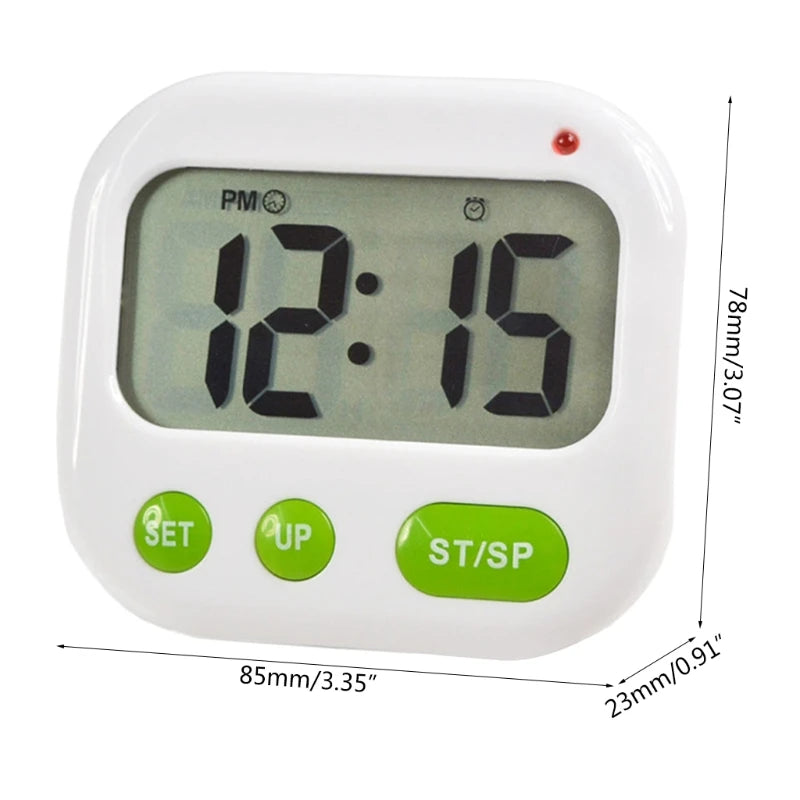 Portable Timer Clock with Backlight Vibrating Alarm Clock Vibrating Alarm Clock Compatible For Office Bedroom Dormitory