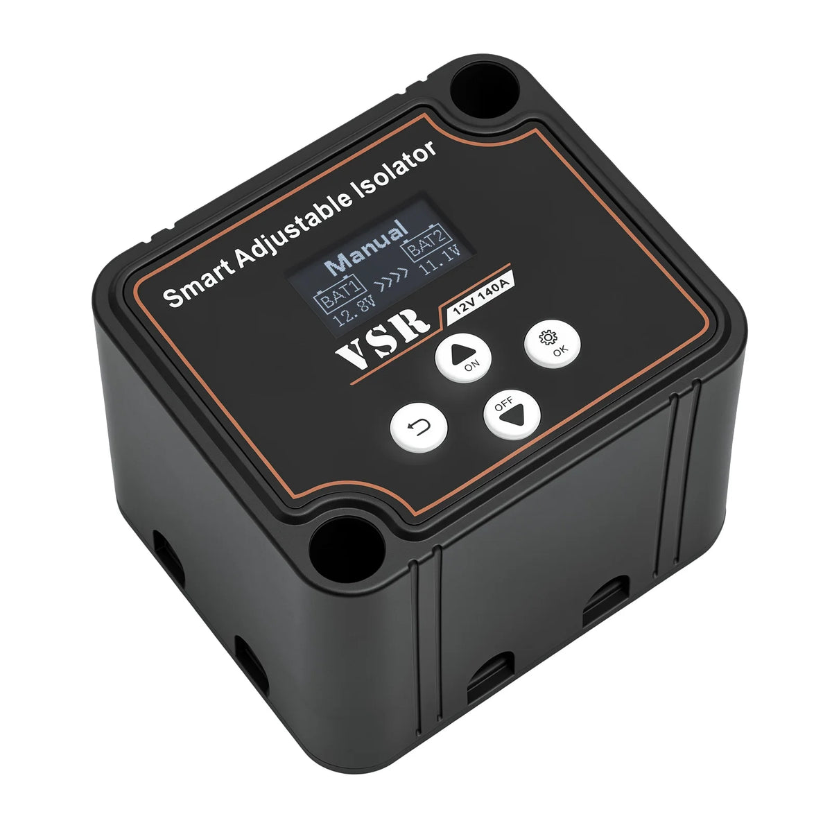Dual Battery Smart Isolator 12V 140A Car Split VSR Charge Voltage Setting Sensitive Relay For Off-Road Camper Yacht ATV UTV Boat