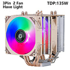 XUANFENG Air-cooled CPU Cooler 90mm Fan Twin Towers 4/6 Heat Pipe 4pin/PWM Compatible LGA2011 115x 1200 1700 X79 X99 AMD AM3 AM4