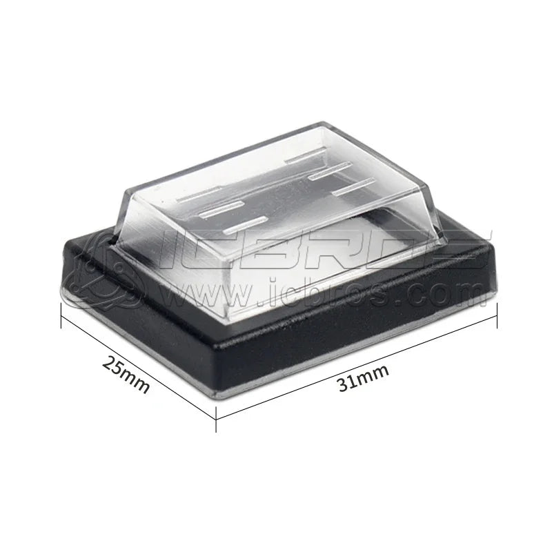 10pcs KCD4 25x31mm Waterproof Cap Protective Cover Case for KCD2 Waterproof Rocker Switch Boat Toggle Push Button Switch 34*29MM