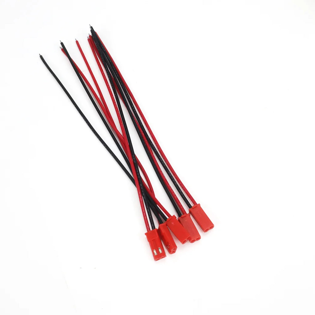 10Pairs JST Plug Connector 2 Pin Male Female With Wire Cable 20AWG 15cm DIY for RC Toy Battery LED Lamp Strip Drone Adapter