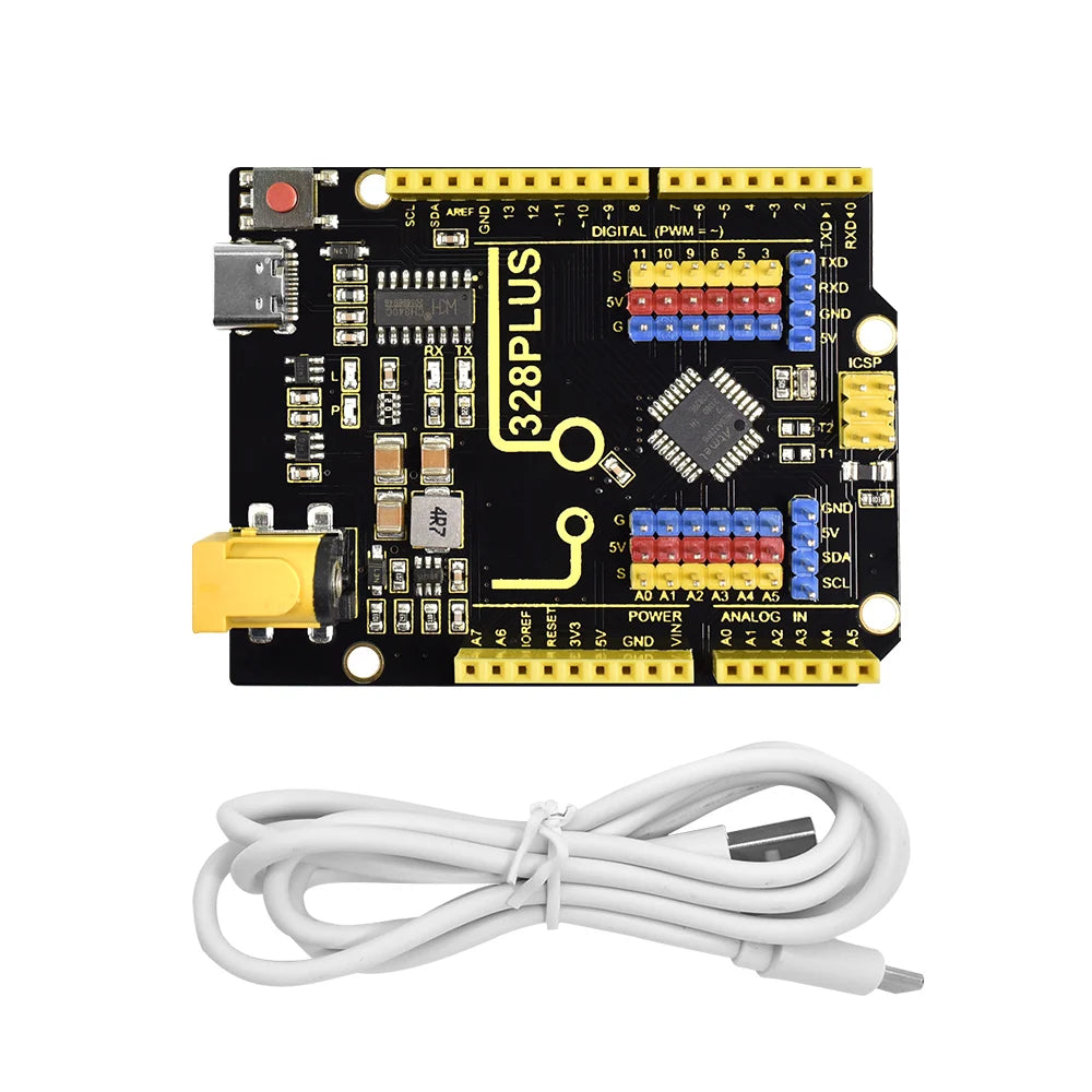 Keyestudio WIFI UNOR3 Development Board ATMEGA16U2/ ATMEGA328P/CP2102 +USB Cable With  Gift Box Compatible With Arduino Uno R3