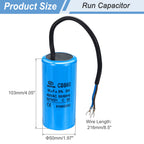 1/2Set CBB60 25-70uF Running Capacitor AC 450V 2 Wires 50/60Hz for Air Compressor Motor Washing Machine Refrigerator Motor Start