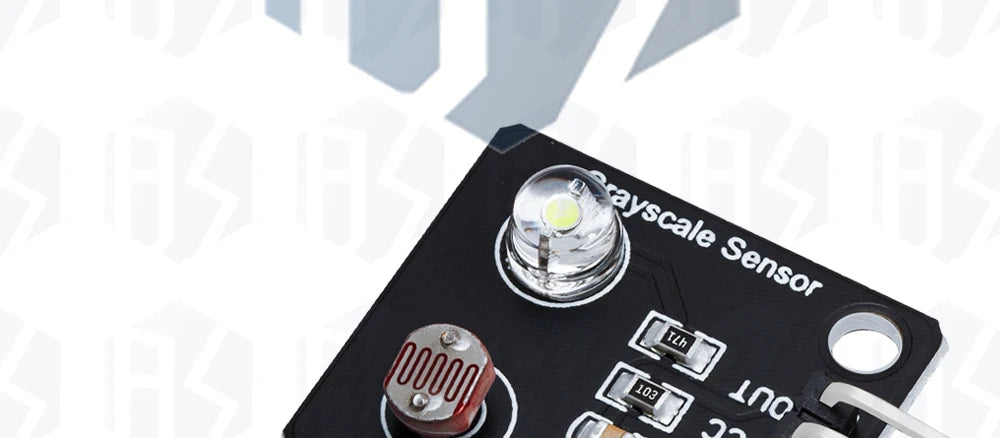 0-5V Analog Photoresistor Sensor Module: Light-Sensitive for Grayscale & Line Tracking for Arduino Compatible