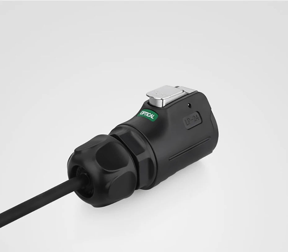 CNLINKO M24 Fiber Optic Connector LC High Performance Single Mode Conenctor Quick Assembly Waterproof IP68 for Networking FTTH