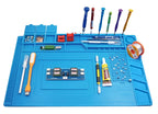 Soldering Mat ESD Antistatic Heat Resistant Insulation Work Mat Soldering Station Kit Silicone Repair Pad Maintenance Platform