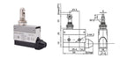 YIDI Waterproof Micro Limit Switch 10A 250V Roller Lever Arm AZ-7312 AZ-7311 AZ-7121 Horizontal Type