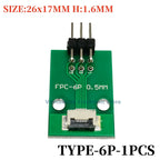 1PCS FFC/FPC Conversion Board 0.5mm Pitch Connector 2.54MM Double Row Bending Pins 4/10/12/14/15/16/18/22/24/26/30/34/40/50/60P