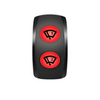 WINDSHIELD WIPER Rocker Switch DPDT 3 Position 2 In 1 Window Washer Switch 12V 20A Waterproof for CARS BOAT BUS RV SUV ATV UTV