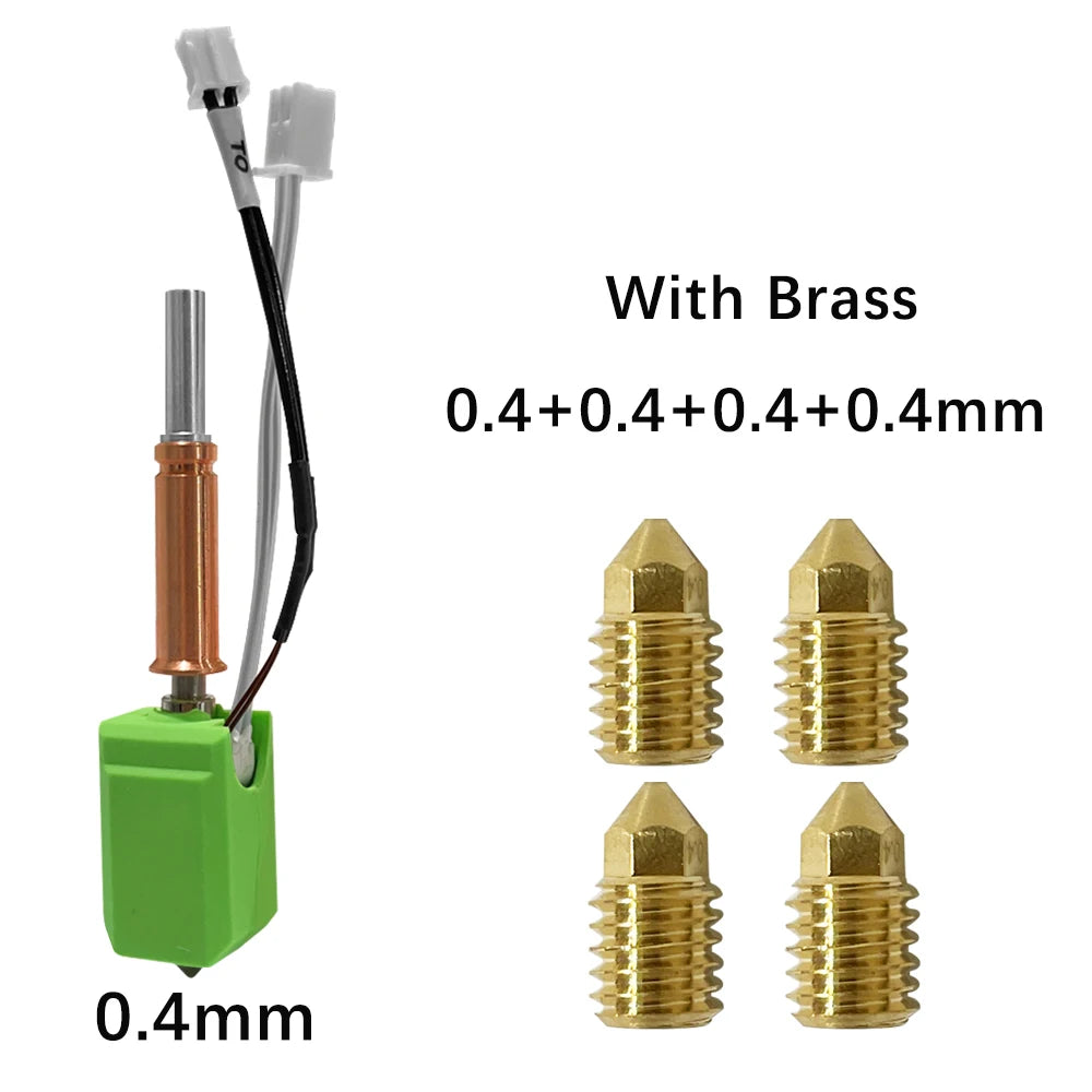 Upgraded Hotend kit For Anycubic Kobra 3 Bi metal Heatbreak 24V 60W Ceramic Hot End Thermistor Nozzle For Anycubic Kobra 3 V2