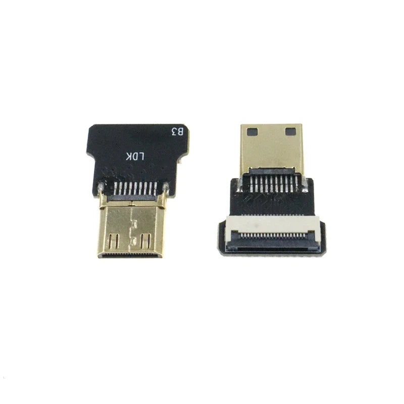 Anti-interference Ribbon FPV HDMI-Compatible Connector Flexible Flat Cable Raspberry Pi 4 Micro Mini HDMI-compatible