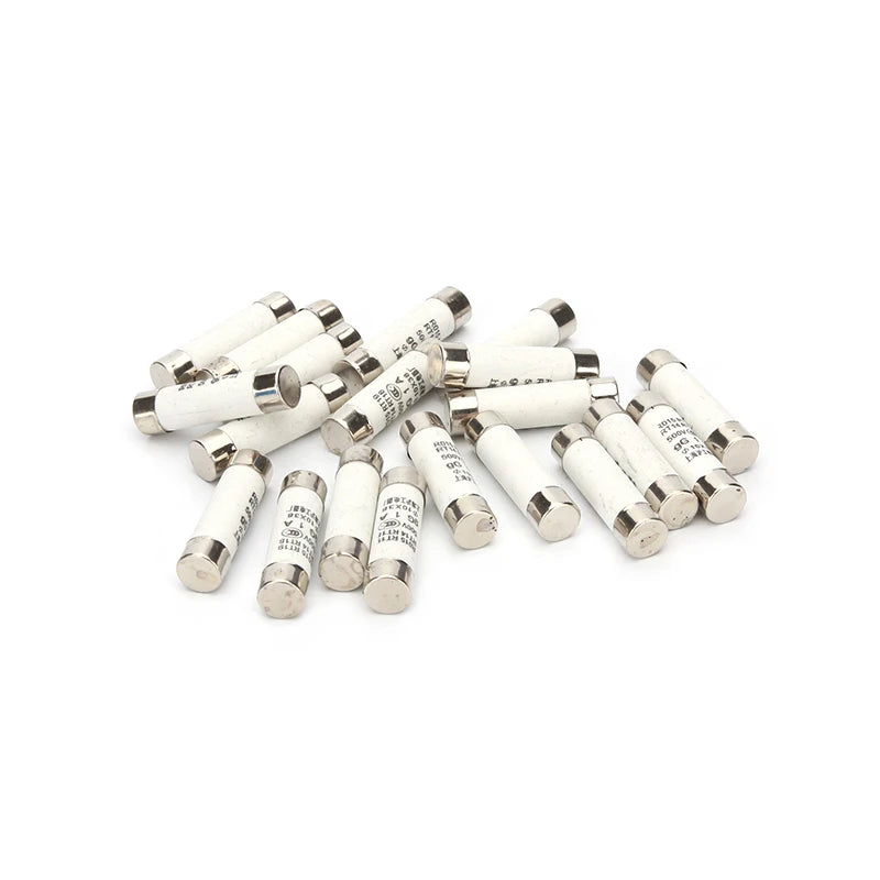 5/10Pcs 10*38 Fast Blow Ceramic Fuse 10x38mm Fuse 500V 1A 2A 3A 4A 5A 6A 8A 10A 16A 20A 25A 32A RO15 RT19 RT14 RT18