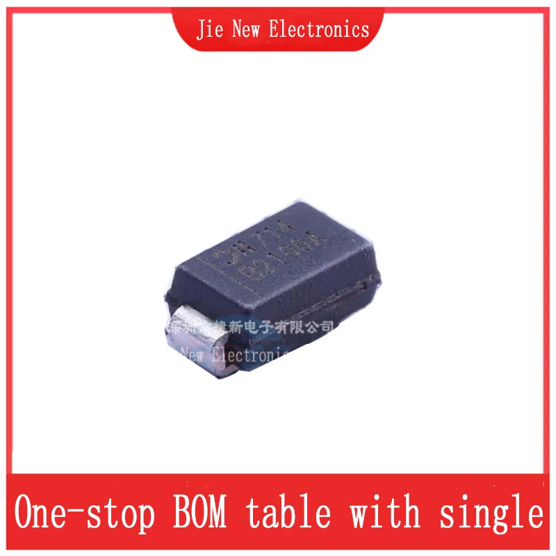 10PCS/100PCS SMD Schottky Diode B340A-13-F B2100A B220A B230A B240A-13-F B260A-13-F B320A B330A  B350A B360A-13-F B1100 DO-214AC