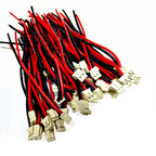 10PC PH 2.0mm 2/3/4/5/6P Terminal Wire Micro 10/20/30cm 3239 22AWG Silicon High Temp Male Plug Cable 2-core Tinned Connector