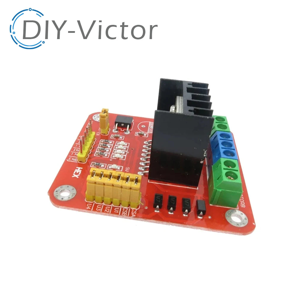 2 CHANNEL PWM Speed adjustment L298N New Dual H Bridge DC Stepper Motor Drive Controller Board Module for arduino Diy Kit