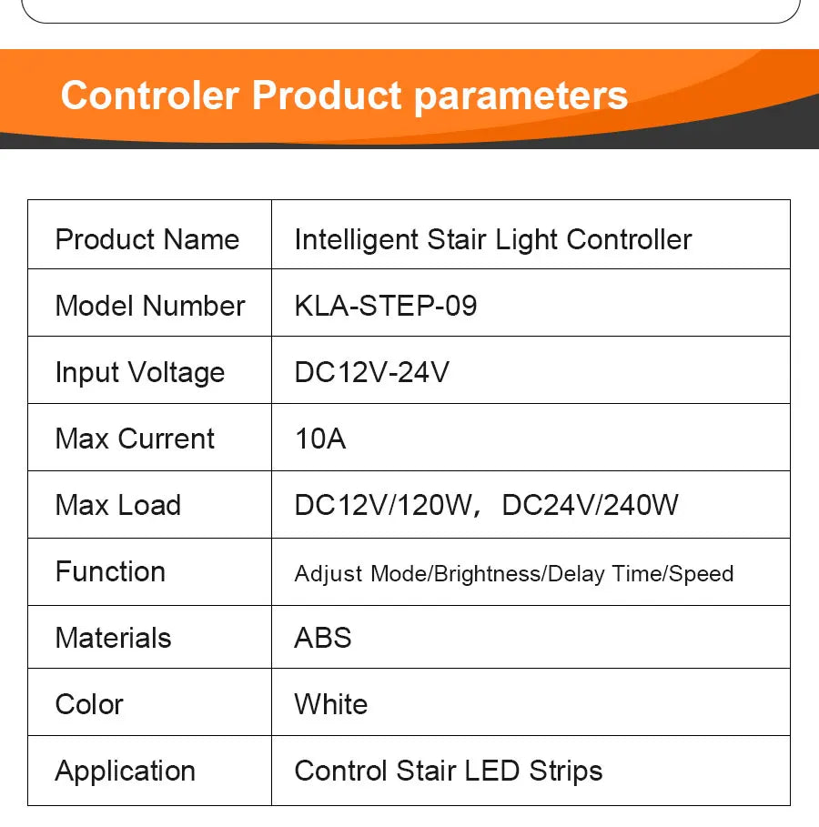 COB LED Strip PIR Motion Sensor Stair Lights Kit Step by Step Control Indoor Smart Staircase Lighting Controller with Main Line