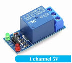 1-5Pcs DC 5V 9V 12V 24V 1 Channel Relay Module With Optocoupler Shield Board High Low Level Trigger Power Supply Module Arduino