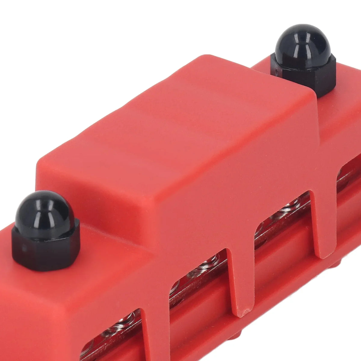 Power Distribution Block M8 Screw 4 Terminal Bus  DC 48V 250A for Automobile Boat Power Distribution Block Bus  250A