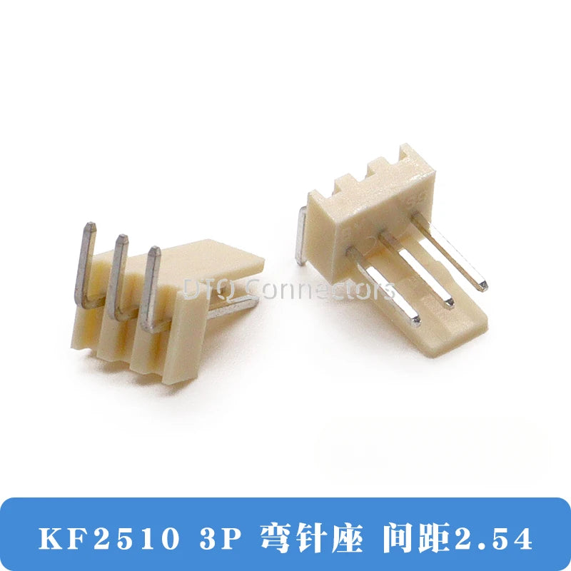 50/100PCS KF2510 connector straight pin socket bent pin socket 2.54MM 2A 3AW 4 5 6 8 10 12P