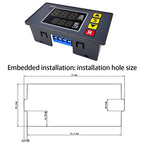 110V-220V 12V 24V T3231  Multi-function Digital Time Delay Relay LED Cycle Timer Control Switch Adjustable Timing Delay Relay
