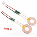5V 1A/2A Wireless Power Supply Module Wireless Charger Module Transmitter Receiver Terminal Circuit Board Module for DIY Phone