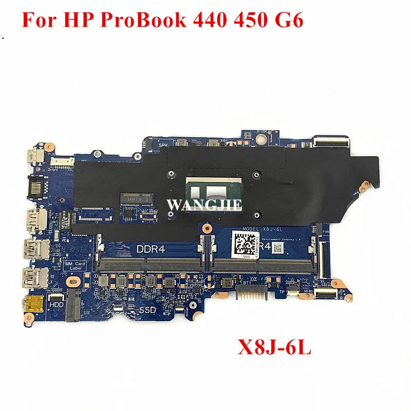 X8J-6L DAX8JMB16E0 For HP ProBook 440 G6 450 G6 Laptop Motherboard With I3 I5 CPU L44881-601 L44883-601 L44886-001 DDR4