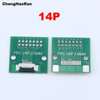 1pcs 4P 6P 8P 10P 12P 14P 15P 16P 18P 20P Test Board Adapter Double Rows Plate Connector 2.54mm 0.5mm Flip FPC Soft Flex Cable