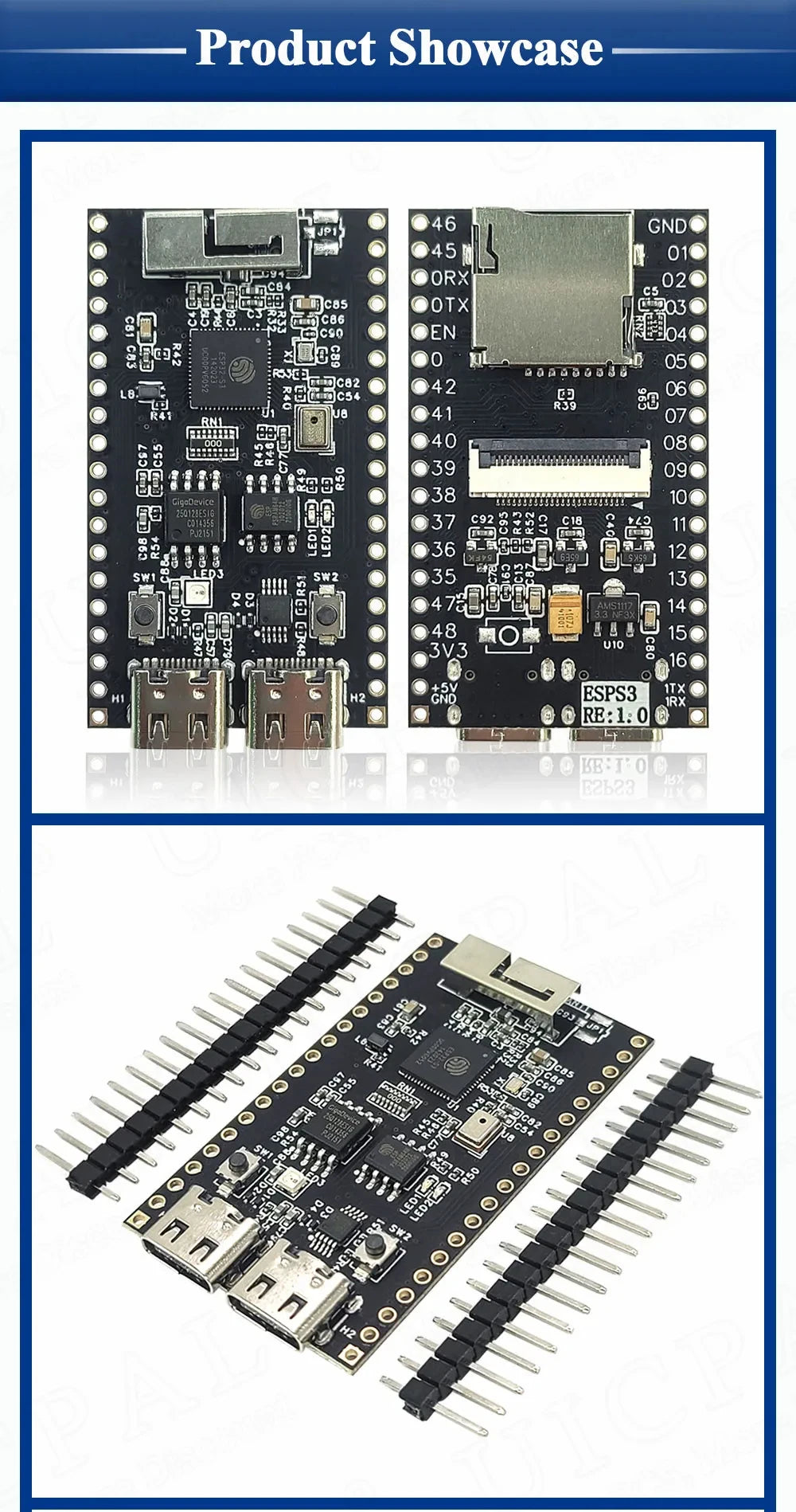 ESP32-S3 Development Board 2.4G Wifi BT Module with MIC OV2640 Camera Module 8MB PSRAM 16MB FLASH NEW ESP32S3 N16R8 CAM