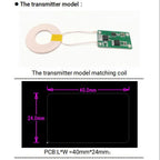 30W 2.5A Wireless Power Supply Module Robot Wireless Charging Dc 12V 24V Coil Charge Transmitter + Receiver