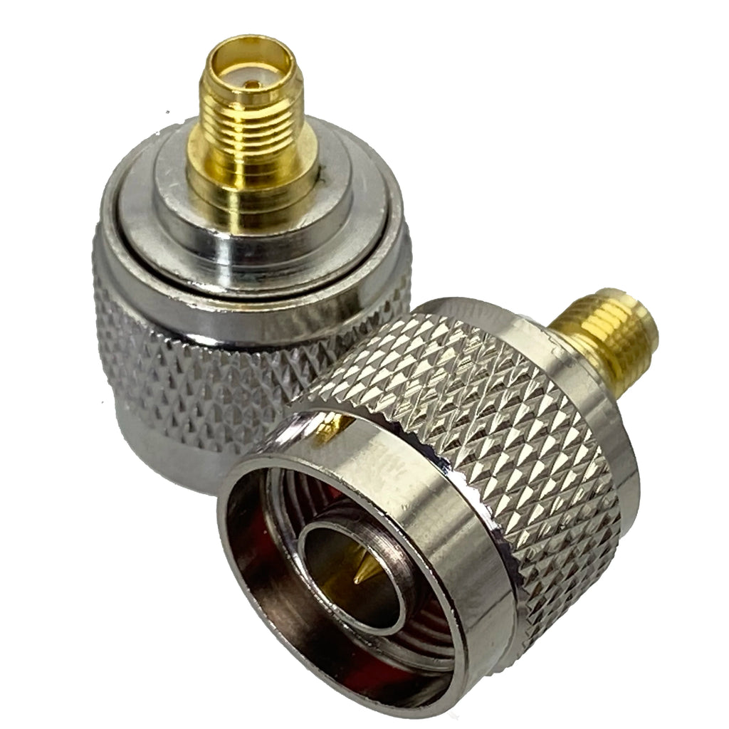 N to SMA RP-SMA Adapter Kit RF Coaxial Connector Set N Male/Female to SMA Male/Female 50 Ohm for Ham Radio