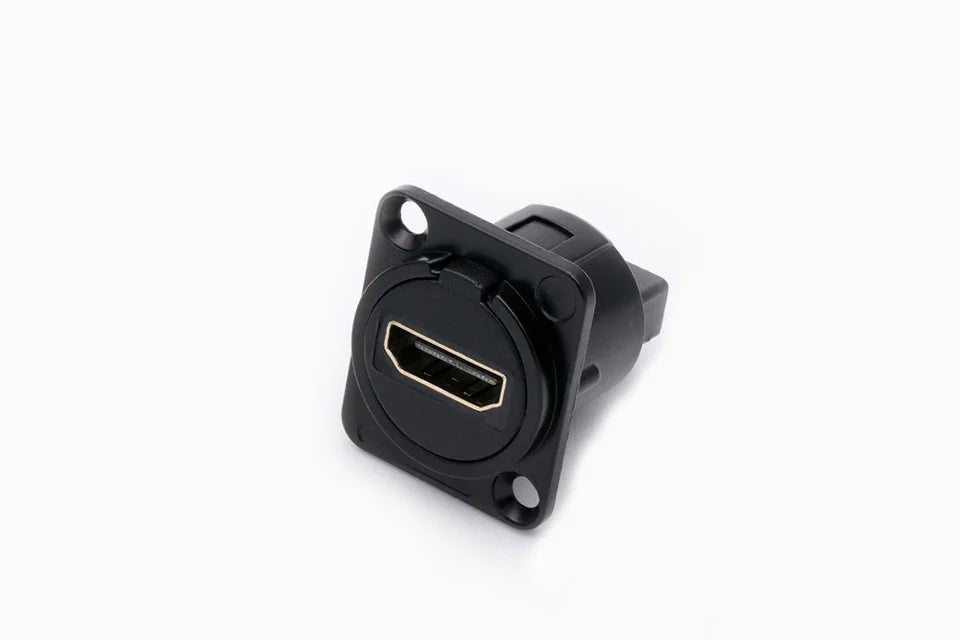 1PC D Type Chassis Connector, D Female Socket Panel Mounted Connector HDMI-Compatible
