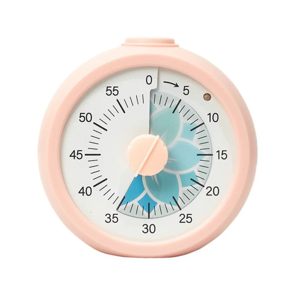 60 Minute Visual Timer Self Discipline Silent Operation Countdown Alarm Clock Square / Round Design Visualization