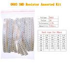 0402 0603 0805 1206 2512 0ohm-10Mohm SMD Chip Fixed Resistor Assortment Kit Electronic components sample pack