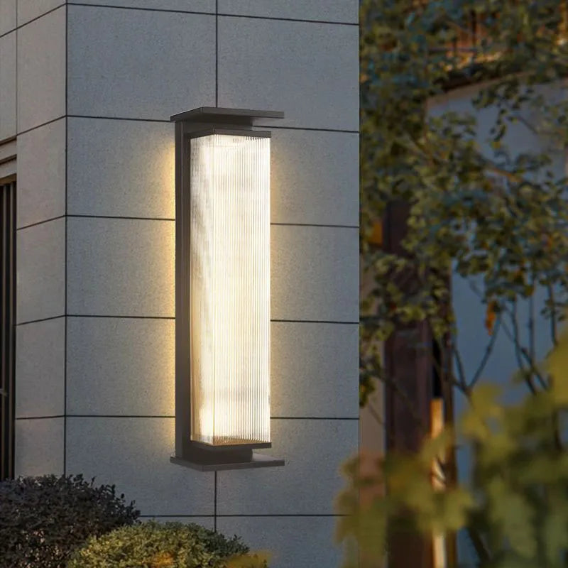 Modern Minimalist Stainless Steel LED WALL Light Outdoor Waterproof IP65 AC85~265V Porch Lamp For Courtyard street Decoration