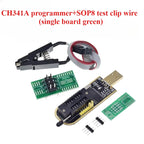 1PCS  CH341A CH341B 24 25 Series EEPROM Flash BIOS USB Programmer Module SOIC8 SOP8 Test Clip For EEPROM 93CXX / 25CXX / 24CXX