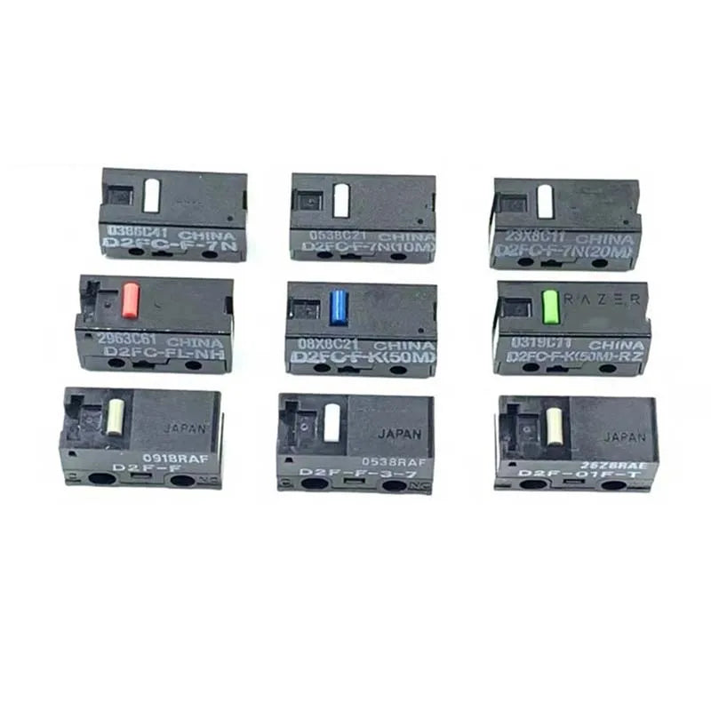 2Pcs/10Pcs Mouse Micro Switch D2FC F 7N D2FC-F-7N(10M)/(OF) D2FC-F-7N(20M)/(OF) D2FC-F-K 50M Microswitch for Mouse for Omron