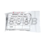 100pcs NTC-MF52AT 1K 2K 3K 4.7K 5K 10K 20K 47K 50K 100K +-5% 3950B 10value*10pcs NTC Thermistor Resistor Kit