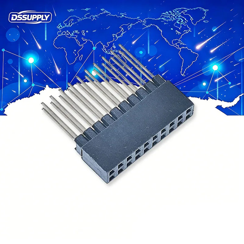 1PCS 2.54mm 2x10P/20P/32P/40 Pin Female Stacking Header Connector Dual Row 2*10P 2*20P 2*32P 2*40P PC104 For Raspberry Pi 2