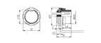 GX20 Metal Aviation Connector 2 3 4 5 6 7 8 9 10 12 14 15 Pin Male Female Plug Socket Panel Mount Flange Circular Cable Joint
