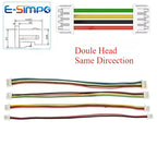 10pcs  1.25 2/3/4/5/6/7/8/9/10 Pin Micro 1.25MM Single/double Head Male Plug with 10cm 15cm 20cm Wire Connectors