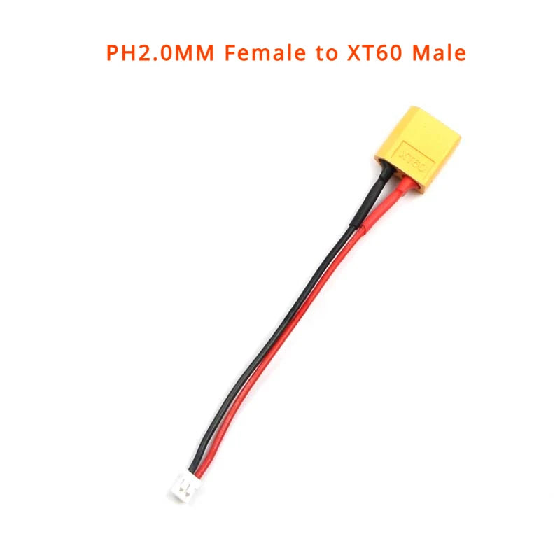 PH2.0 To XT60/XT30 Plug Battery Charging Adapter Cable Cord Female Male Plug To PH2.0-M XT60-F XT30-F High Current Connector