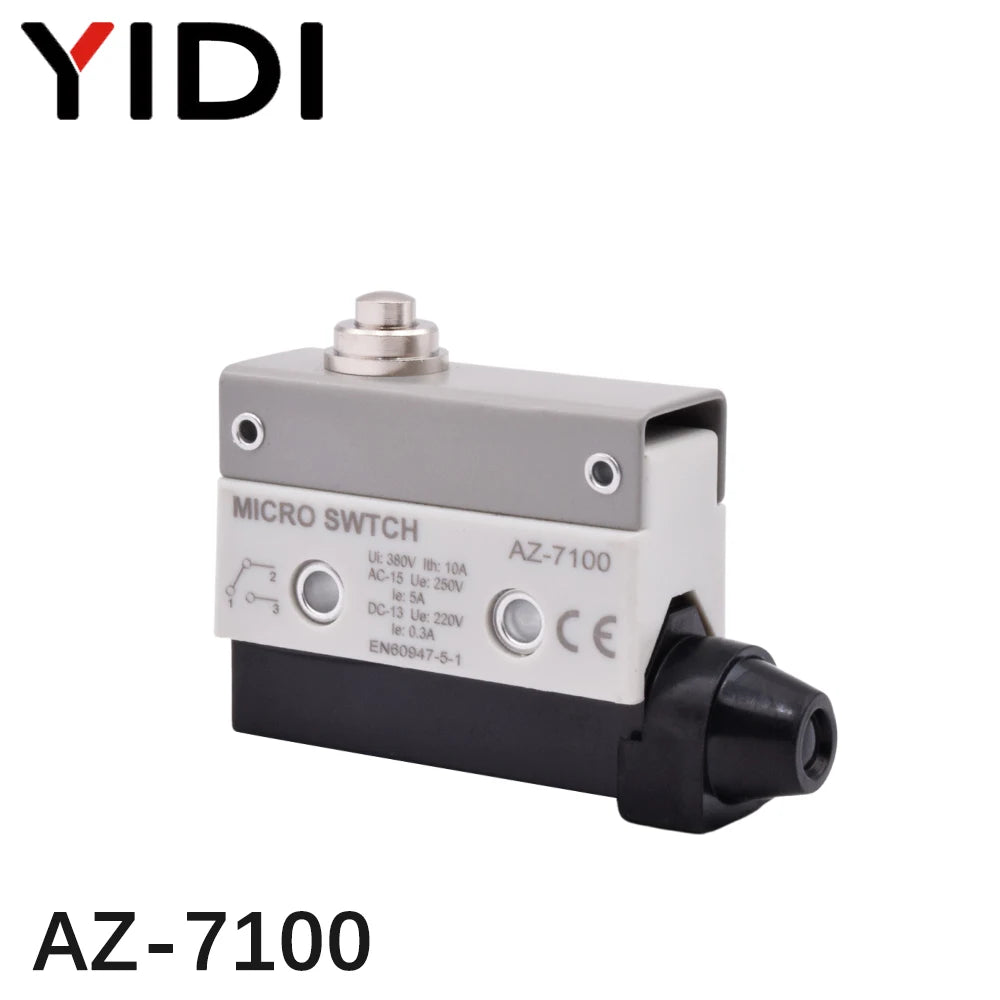 YIDI Waterproof Micro Limit Switch 10A 250V Roller Lever Arm AZ-7312 AZ-7311 AZ-7121 Horizontal Type