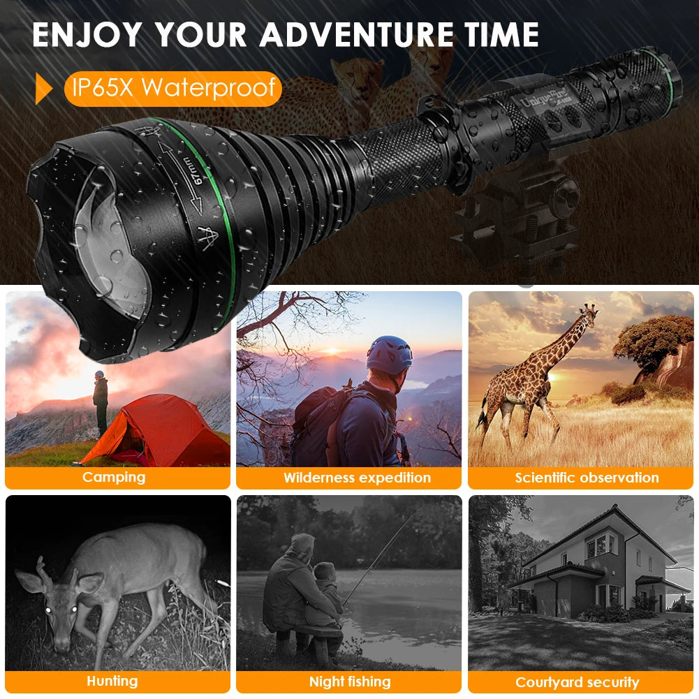 UniqueFire 1508 T38/T50/T67/T75 5W IR850NM 940NM Hunting Flashlight Night Vision Light Infrared illuminator Outdoor Night Hunter