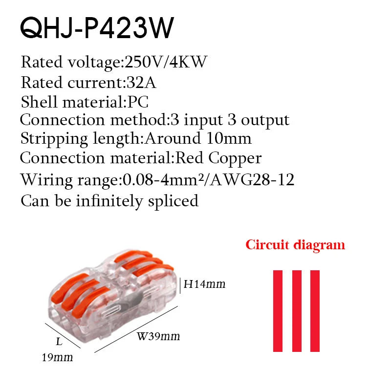 Wire Connector 222 3 4 5 Pin Splicing Terminal Blocks Led Strip Lighting Electric Quick Connectors Mini Conductor Rail Conector