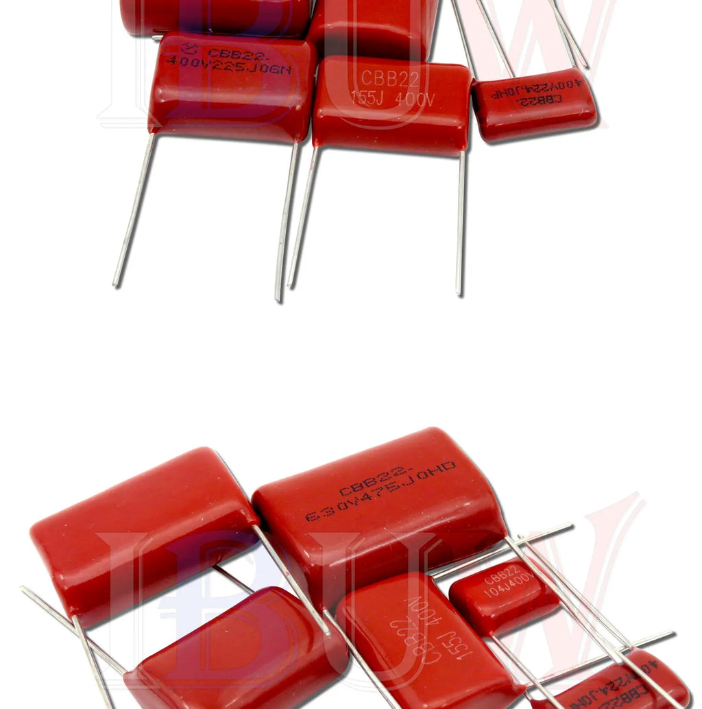 10PCS 63V 100V 250V 400V 630V CBB  Polypropylene film capacitor 100PF 220PF 470PF 10NF 1UF 22NF 100NF 220NF 330NF 470NF 680NF