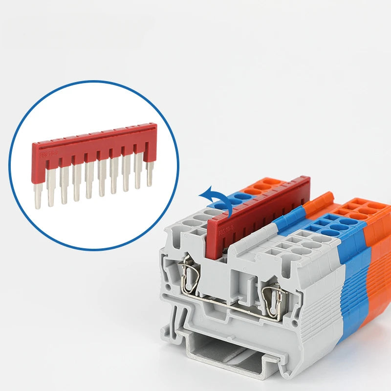 1PCS FBS 10-5 Jumpers 2/3/4/5/10 Seat PT ST 2.5 mm FBS2-5//FBS3-5/FBS4-5 DIN Rail Terminal Block Accessories Plug-In Bridge