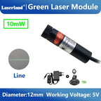 Green Laser Diode Module 10mW Dot Line Cross Projector for Alignment of Cloth Cutting Location