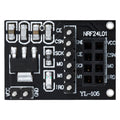 1-10PCS NRF24L01+PA+LNA Wireless Transceiver RF Transceiver Module 2.4G 1100m with Antenna NRF24L01+ Breakout Adapter with 3.3V