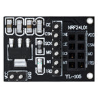 1-10PCS NRF24L01+PA+LNA Wireless Transceiver RF Transceiver Module 2.4G 1100m with Antenna NRF24L01+ Breakout Adapter with 3.3V